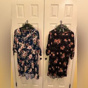 Torrid Dress Floral Print set of 2 size 00